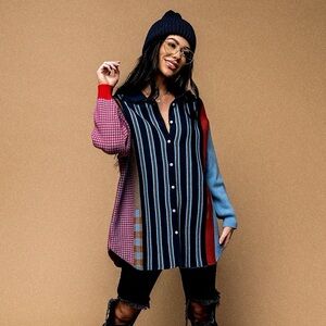 Dressed in LALA Boyfriend Cardigan One Size